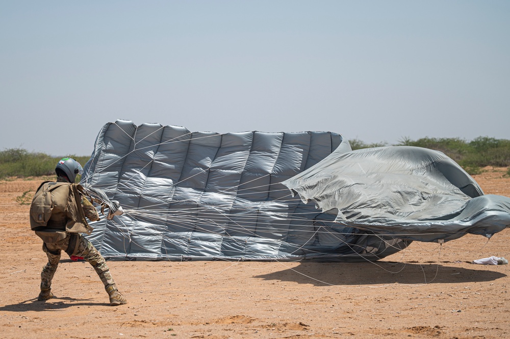 82 ERQS execute jump training in East Africa