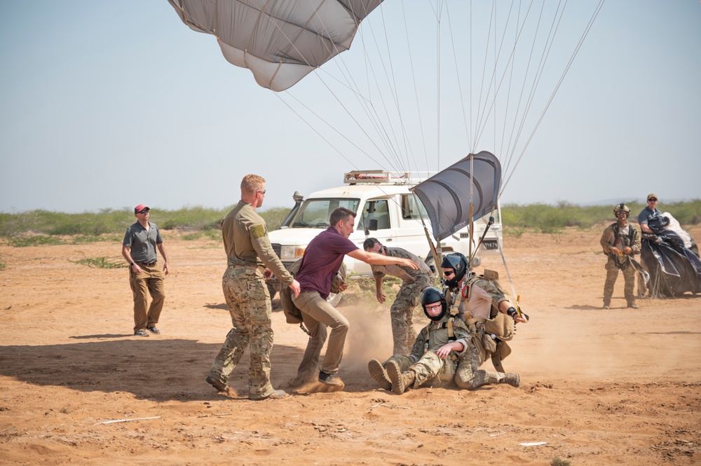82 ERQS execute jump training in East Africa
