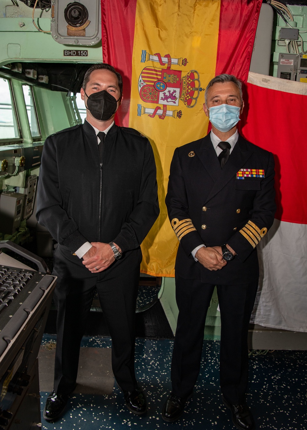 USS Arleigh Burke (DDG 51) Raises Spanish Flag to Commemorate Homeport Shift to Spain