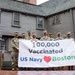U.S. Sailors Celebrate 100K Vaccinations in Boston