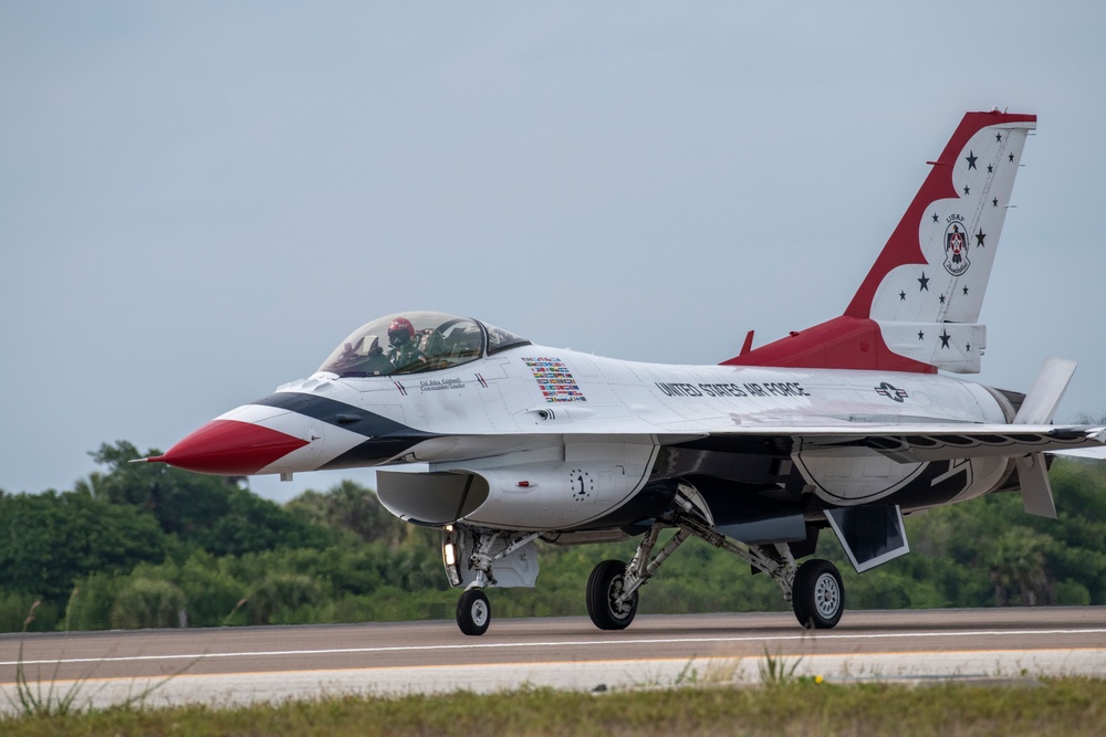 Aircraft descend upon Patrick SFB