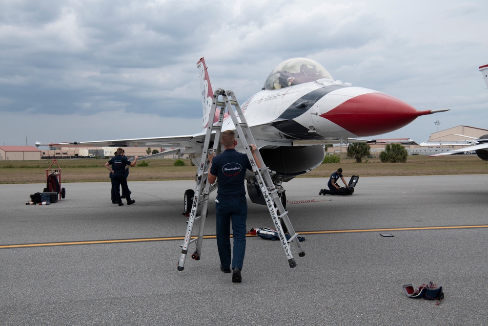 Aircraft descend upon Patrick SFB