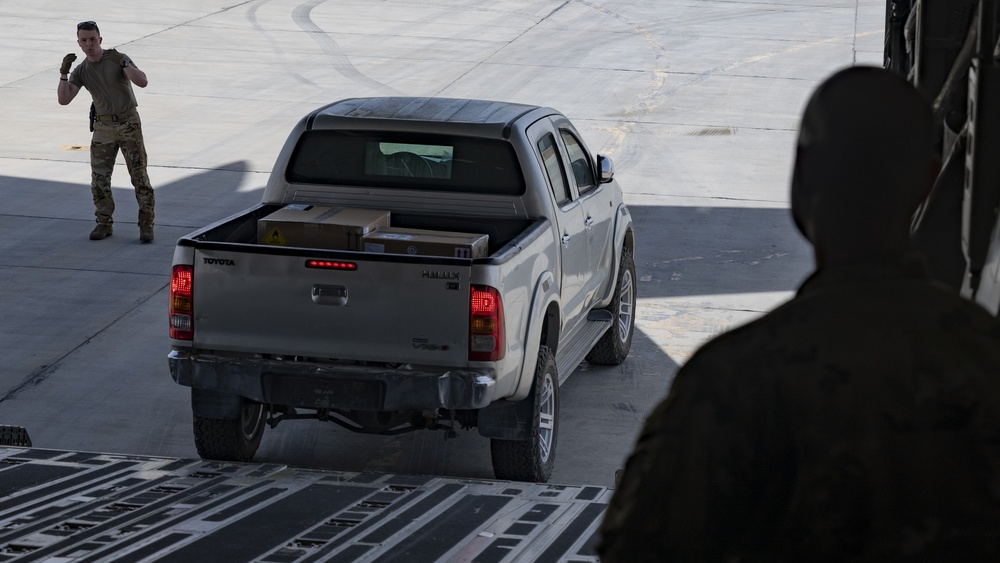 816th Expeditionary Airlift Squadron Conducts Cargo and Personnel Transportation Operations