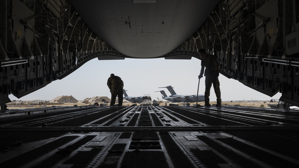 816th Expeditionary Airlift Squadron Conducts Cargo and Personnel Transportation Operations