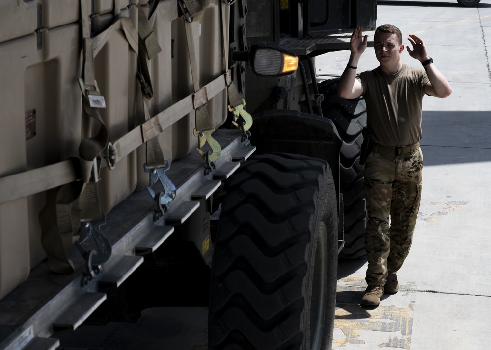 816th Expeditionary Airlift Squadron Conducts Cargo and Personnel Transportation Operations