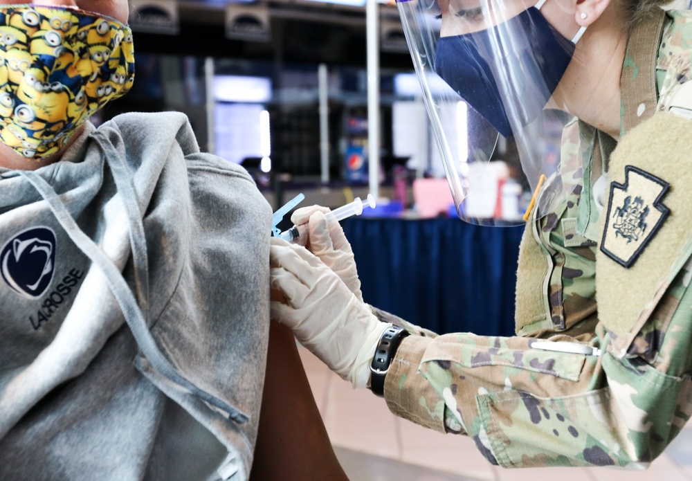 Pa. National Guard supports State College vaccination center
