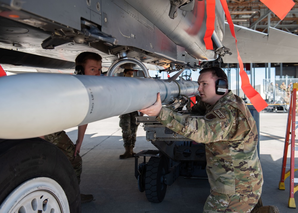 Fighter Squadrons compete in the Quarterly Load Crew Competition