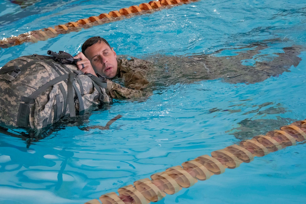 First Army Best Warrior Competition Swim event