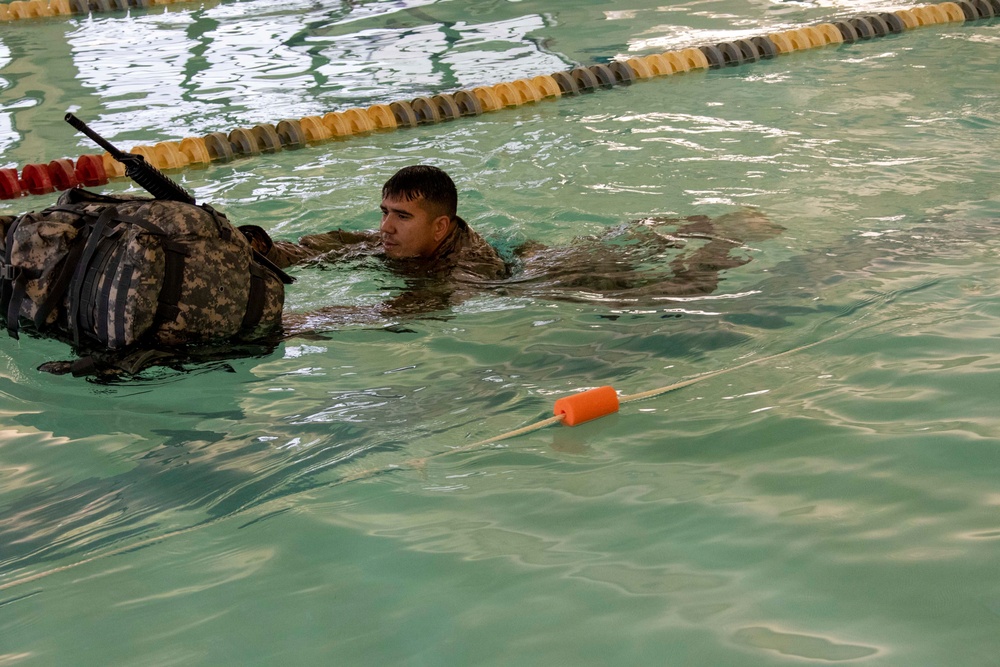 First Army Best Warrior Competition Swim event