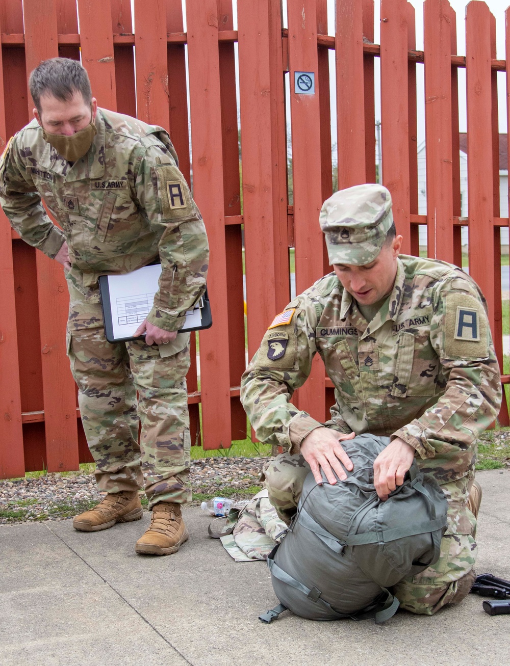 First Army Best Warrior Competition Swim event