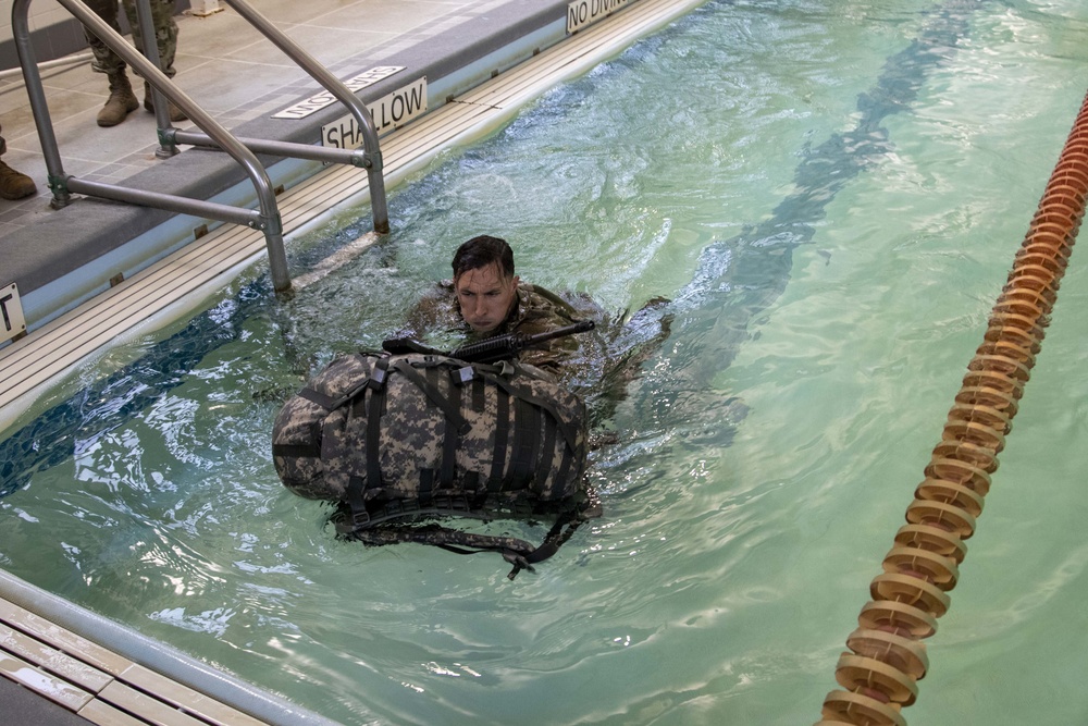 First Army Best Warrior Competition Swim event