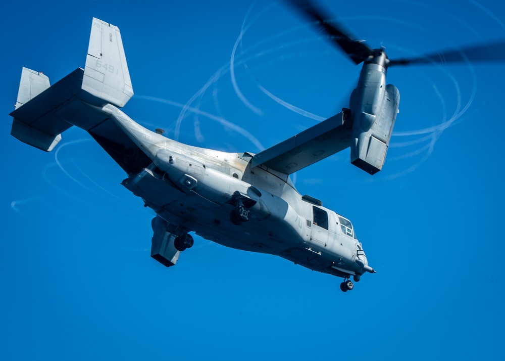 MV-22B Osprey Flight Operations Aboard USNS Mercy