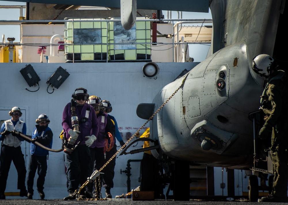 MV-22B Osprey Flight Operations Aboard USNS Mercy