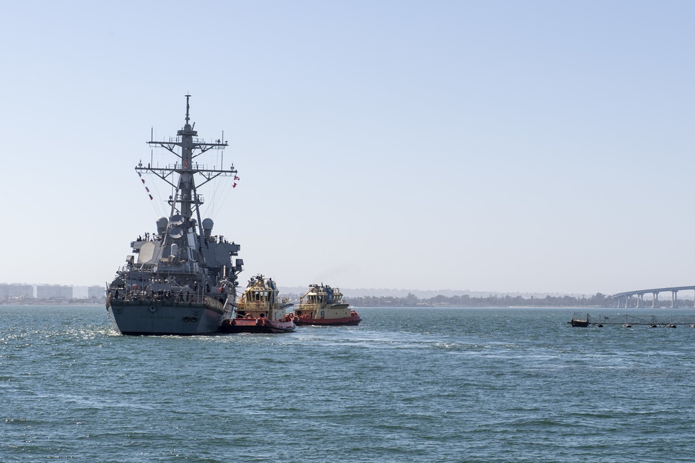 USS Fitzgerald Gets Underway for UxS IBP 21