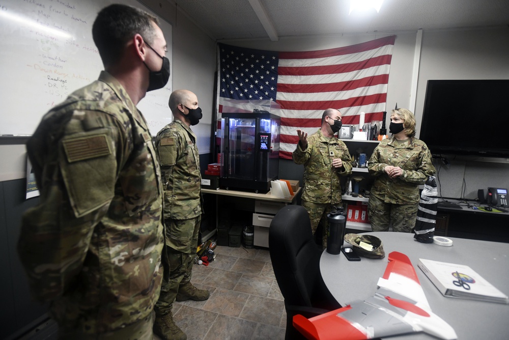 Maj. Gen. Dawne L. Deskins visits 166th Airlift Wing