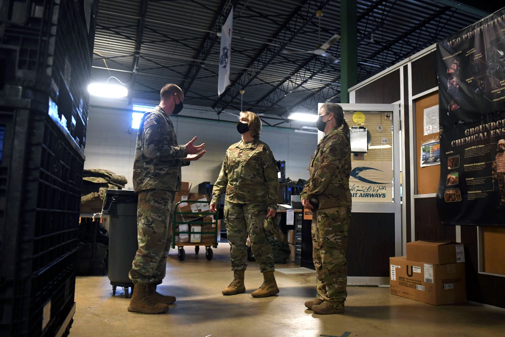 Maj. Gen. Dawne L. Deskins visits 166th Airlift Wing