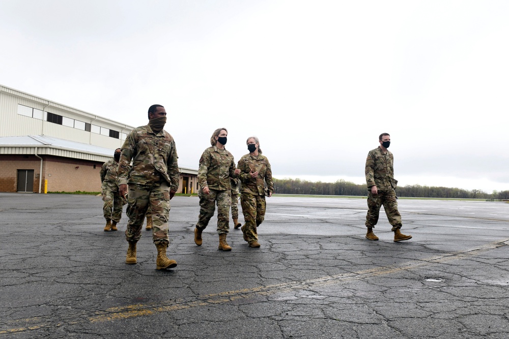 Maj. Gen. Dawne L. Deskins visits 166th Airlift Wing