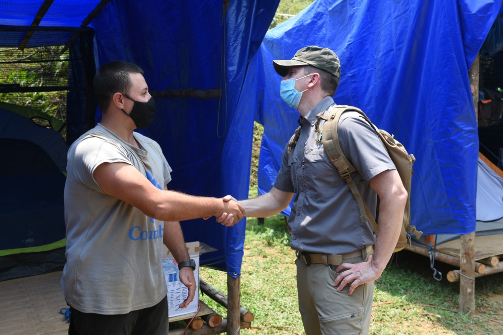 Detachment 2 Commander tours recovery site