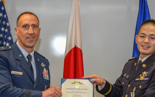Capt. Ryosuke Taki Receives Air Force Commendation Medal