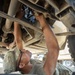 101st Division Sustainment Brigade Troops Perform Motor Pool Maintenance Checks