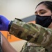 U.S. Air Force Staff Sgt. Victoria Goluszka Administers Vaccines To Illinois Residents