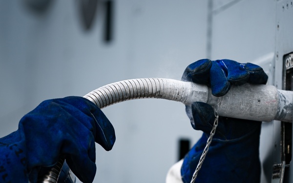 Airmen upload LOX for Hawgsmoke 2021