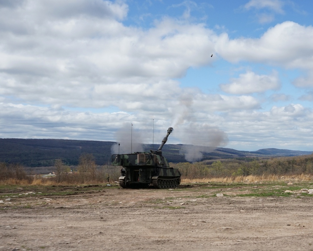 1-109th FA sends rounds down range during Table VI Qualification