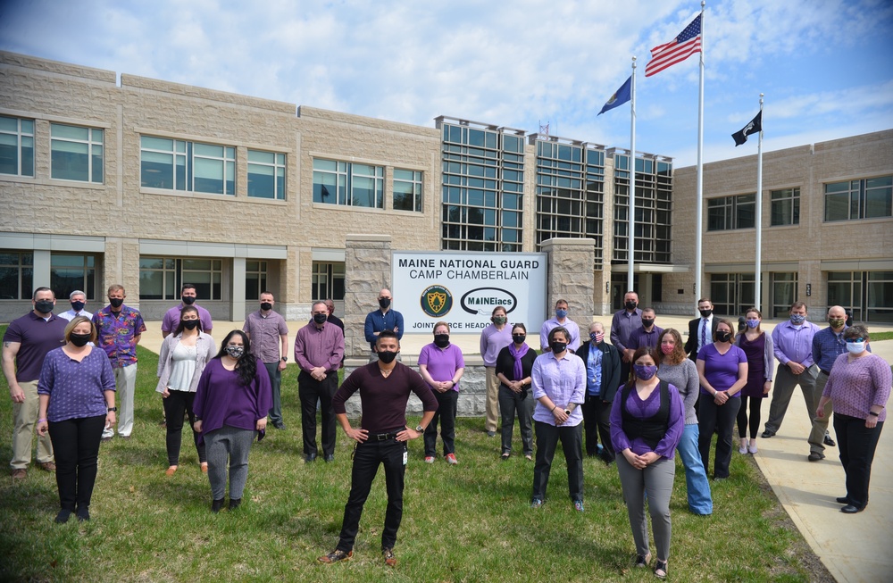 Maine National Guard holds &quot;Purple Up Day&quot; for Month of the Military Child