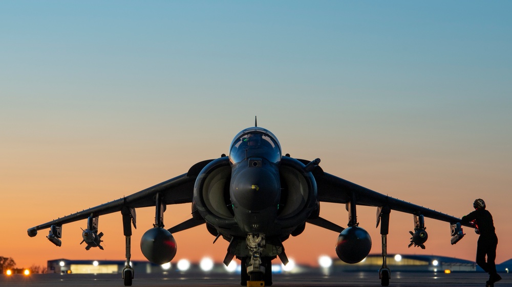 VMA-223 Trains at Night in Idaho