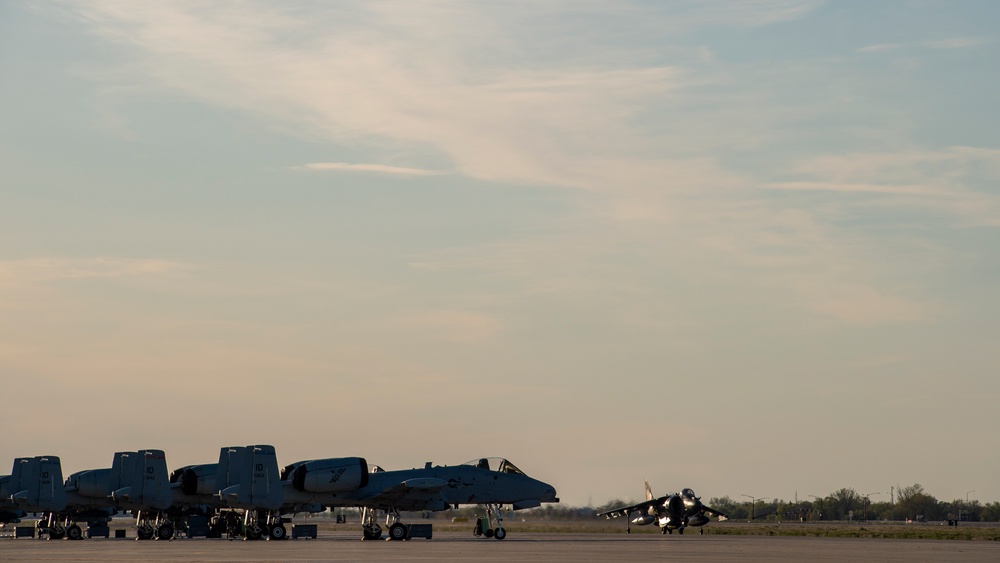 VMA-223 Trains at Night in Idaho