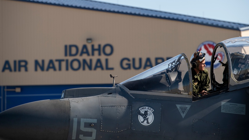 VMA-223 Trains at Night in Idaho