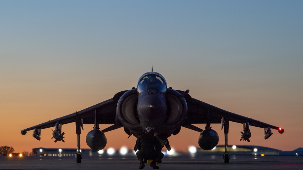 VMA-223 Trains at Night in Idaho