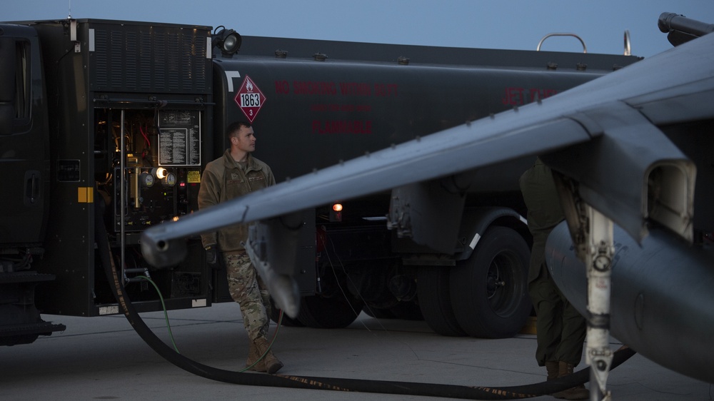 VMA-223 Trains at Night in Idaho