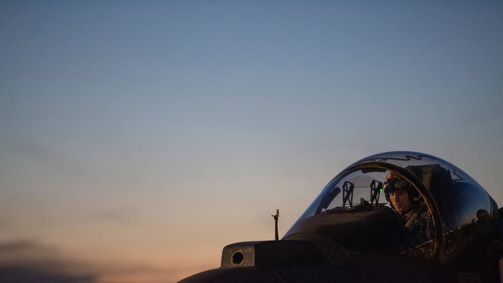 VMA-223 Trains at Night in Idaho