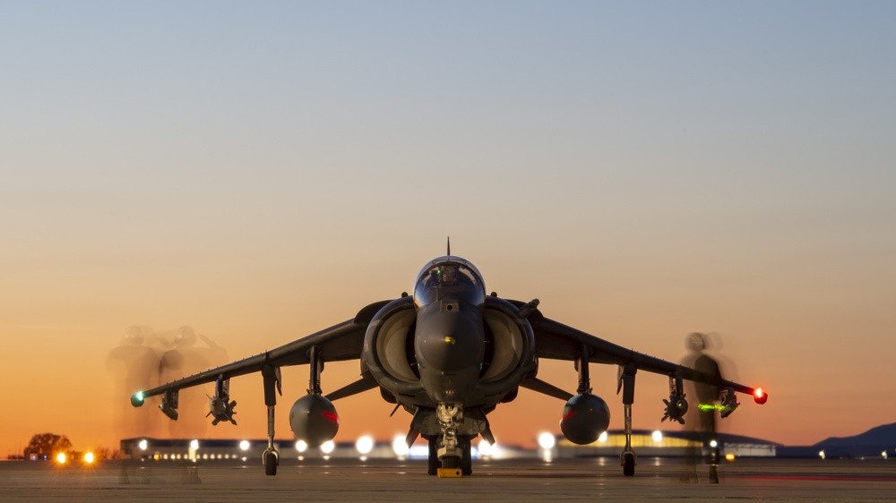 VMA-223 Trains at Night in Idaho