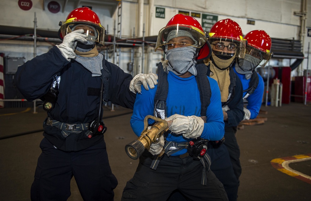 USS Harry S. Truman (CVN 75) is currently in Norfolk Naval Shipyard for its Extended Carrier Incremental Availability (ECIA).