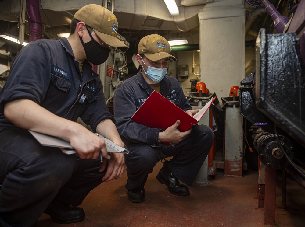 USS Harry S. Truman (CVN 75) is currently in Norfolk Naval Shipyard for its Extended Carrier Incremental Availability (ECIA).