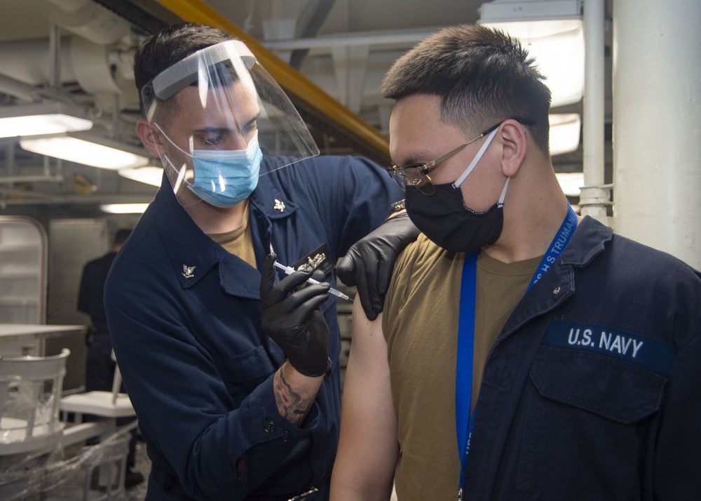 USS Harry S. Truman (CVN 75) is currently in Norfolk Naval Shipyard for its Extended Carrier Incremental Availability (ECIA).