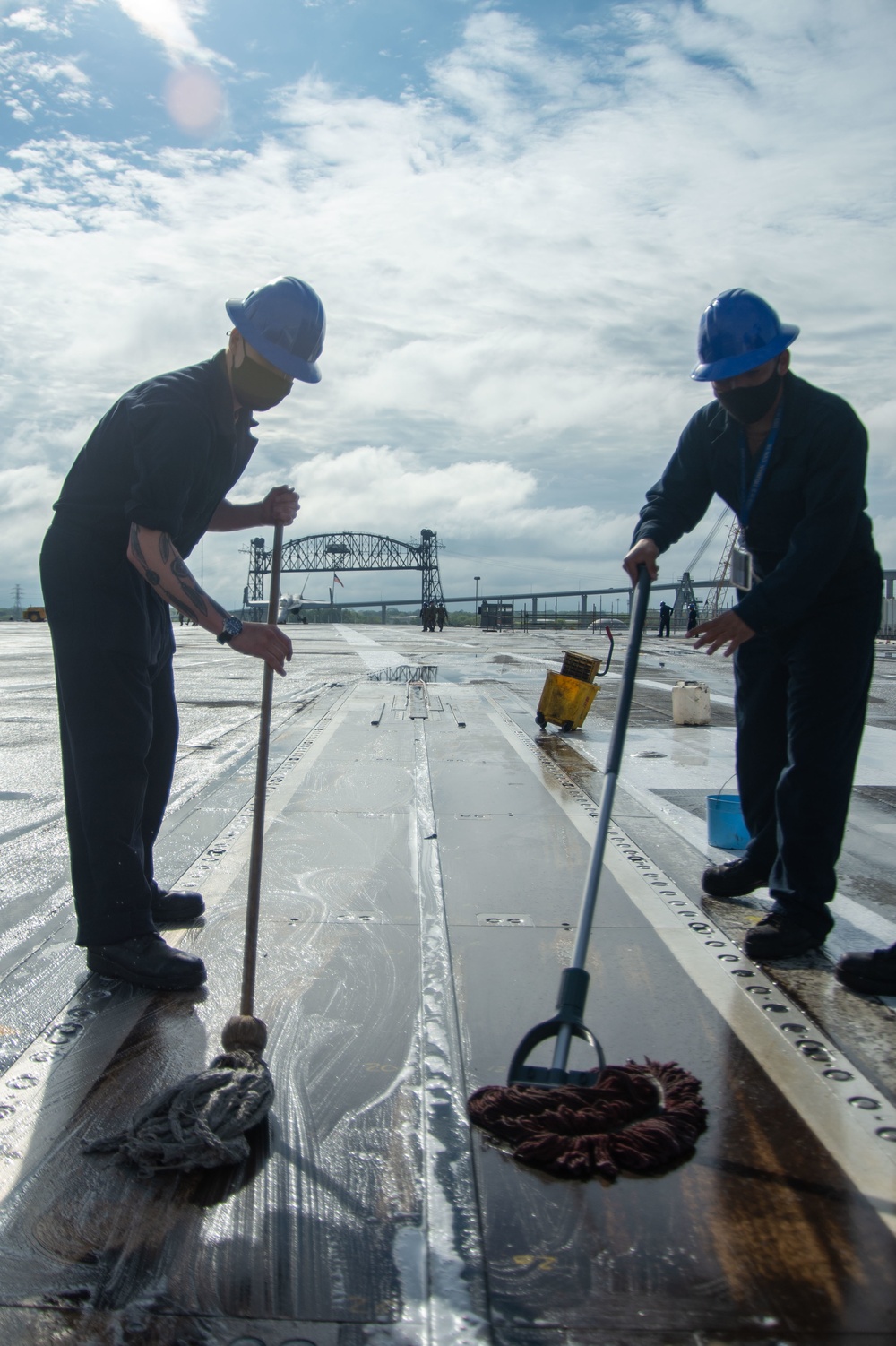 USS Harry S. Truman (CVN 75) is currently in Norfolk Naval Shipyard for its Extended Carrier Incremental Availability (ECIA).