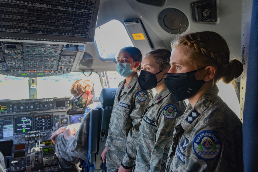 Washington State Civil Air Patrol visits McChord Field