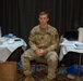 U.S. Army Staff Sgt. Christopher Sinclair talks about his role at the Wisconsin Center Community Vaccination Center