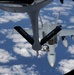 F/A-18C Hornet refuels with KC-135 Stratotanker