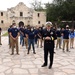 Future Sailors sworn in at the Alamo during San Antonio Navy Week
