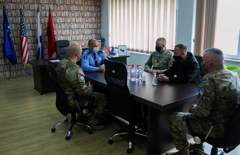 U.S. KFOR LMT meets with Ferizaj/Urosevac Kosovo Police