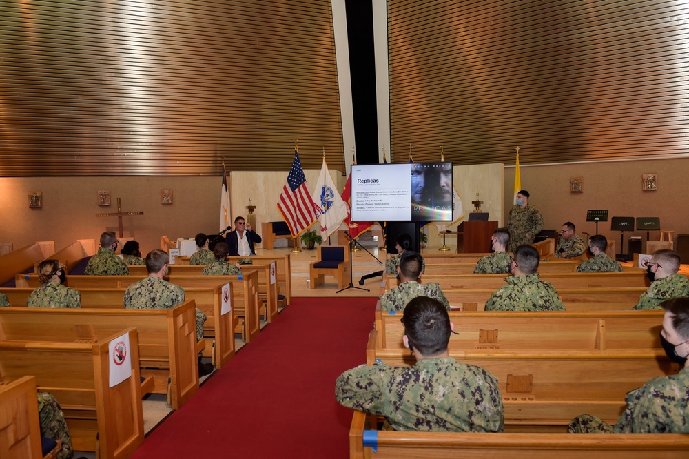 Entrepreneur and Film Producer Reinforces Resiliency, Helps Inspire IWTC Corry Station Sailors