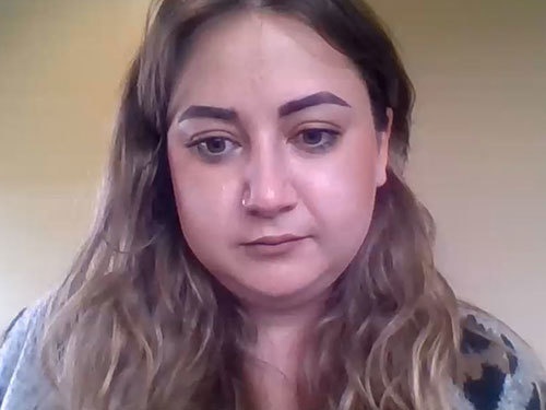 Shelby Nardone from Haven speaks at Detroit Arsenal SAAPM event