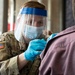 Atlanta Community Vaccination Center Soldiers Administering Vaccines