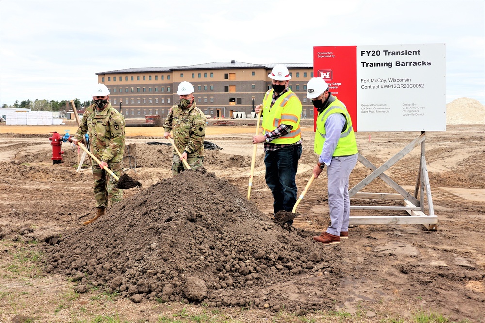 Ground-breaking ceremony held for newest barracks project at Fort McCoy