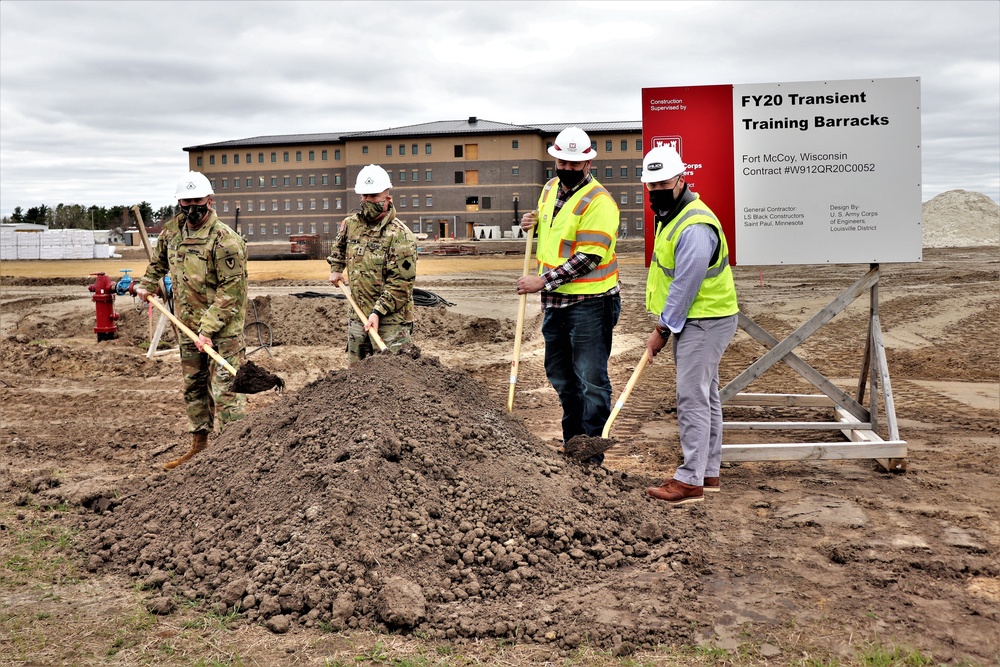 Ground-breaking ceremony held for newest barracks project at Fort McCoy