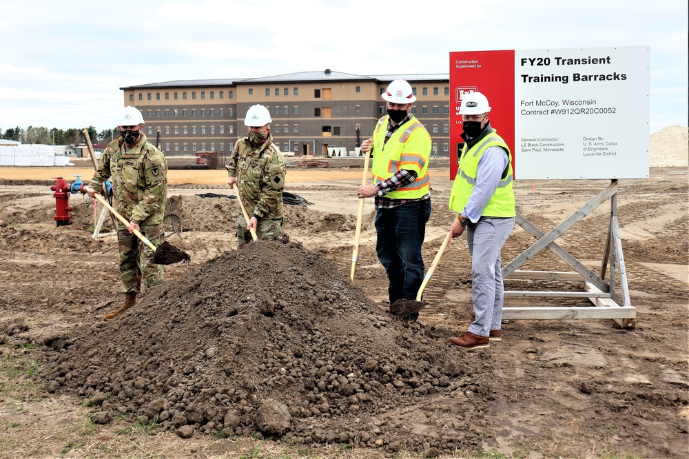 Ground-breaking ceremony held for newest barracks project at Fort McCoy